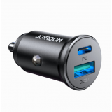 Automobilinis įkroviklis 12-24V USB + USB C 30W juodas Joyroom JR-CCN05